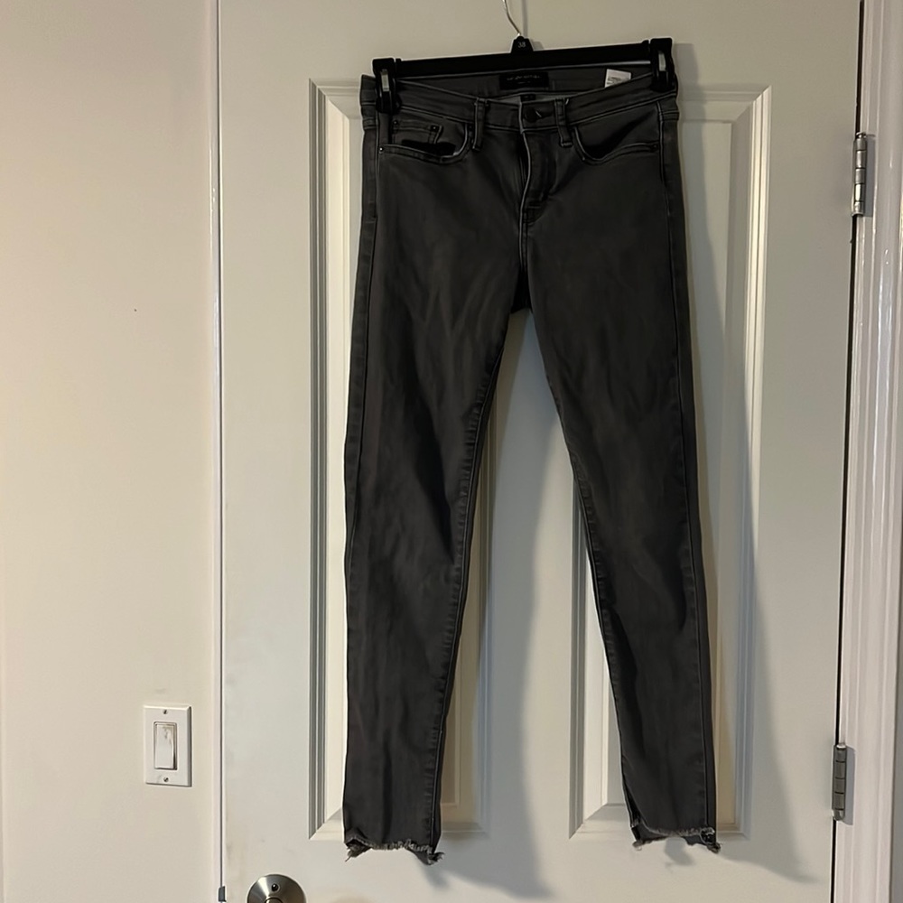 Mid Rise Grey Skinny Jean- Size 26